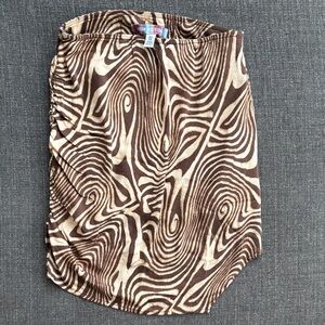 Urban Outfitters Brown Animal Print Mini Skirt